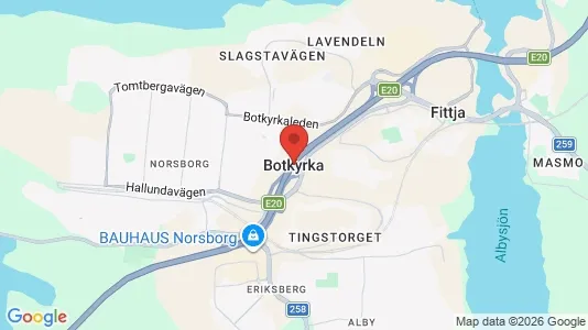 Houses for rent i Botkyrka - kort over placeringen