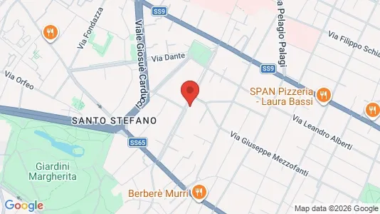 Rooms for rent i Bologna - kort over placeringen