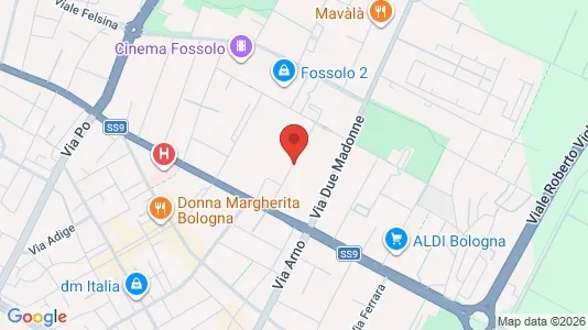 Rooms for rent i Bologna - kort over placeringen
