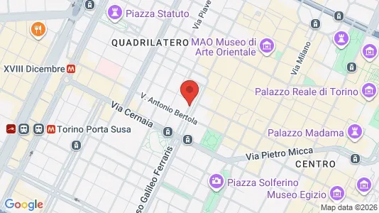 Rooms for rent i Turin - kort over placeringen