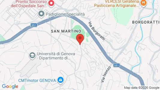Apartments for rent i Genoa - kort over placeringen