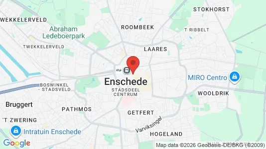 Apartments for rent i Enschede - kort over placeringen