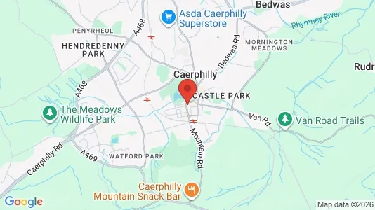 Houses for rent i Caerphilly - Mid Glamorgan - kort over placeringen