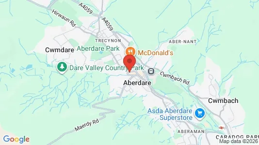 Apartments for rent i Aberdare - Mid Glamorgan - kort over placeringen