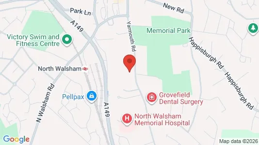 Apartments for rent i North Walsham - Norfolk - kort over placeringen