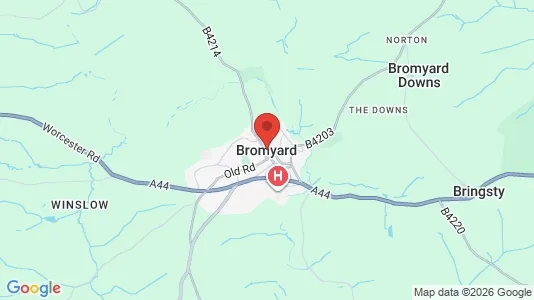 Apartments for rent i Bromyard - Herefordshire - kort over placeringen