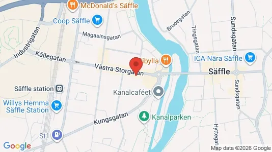 Apartments for rent i Säffle - kort over placeringen