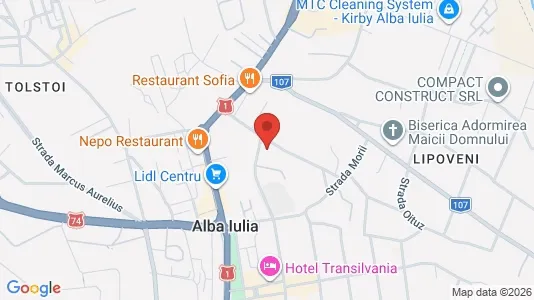 Apartments for rent i Alba Iulia - kort over placeringen