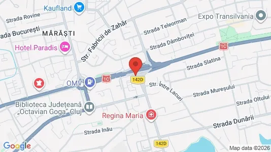 Apartments for rent i Cluj-Napoca - kort over placeringen