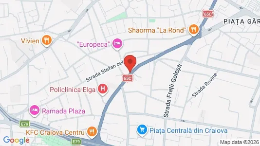 Apartments for rent i Craiova - kort over placeringen