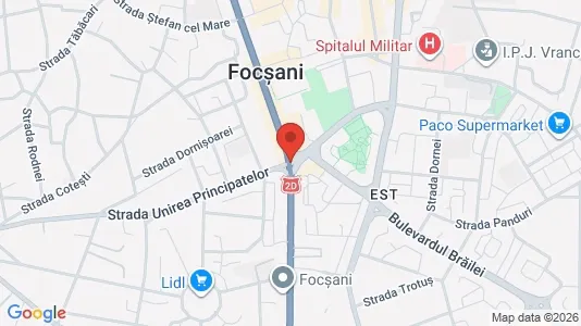 Apartments for rent i Focşani - kort over placeringen