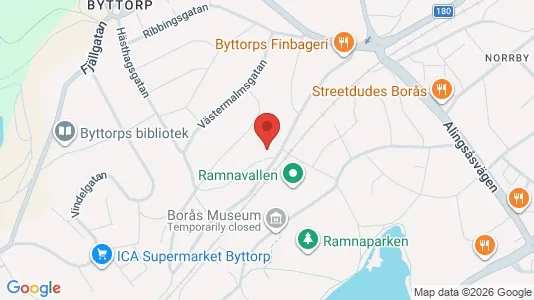 Apartments for rent i Borås - kort over placeringen