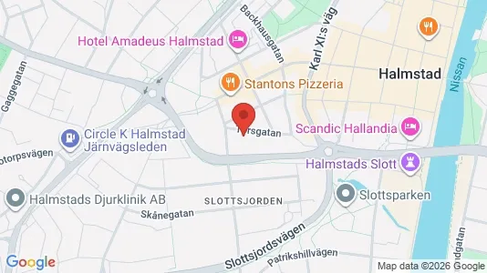 Apartments for rent i Halmstad - kort over placeringen
