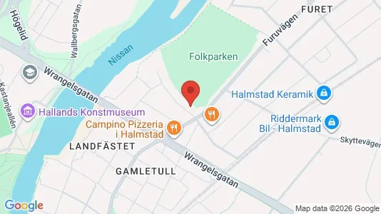 Apartments for rent i Halmstad - kort over placeringen