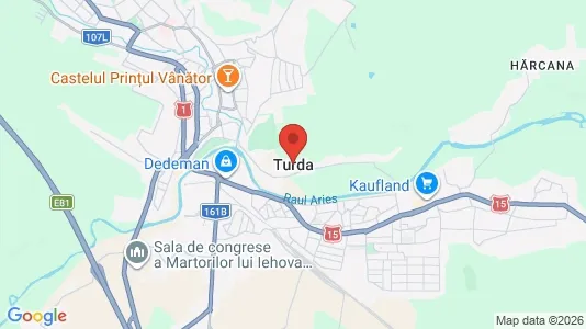 Apartments for rent i Turda - kort over placeringen