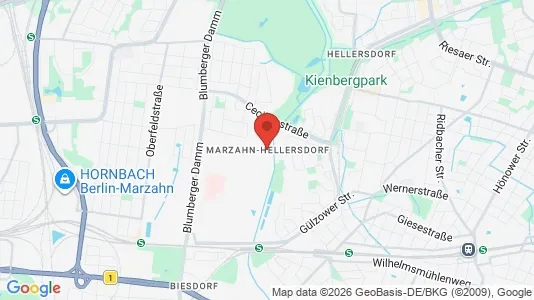 Apartments for rent i Berlin Marzahn-Hellersdorf - kort over placeringen
