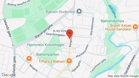 Apartments for rent i Oslo Sagene - kort over placeringen