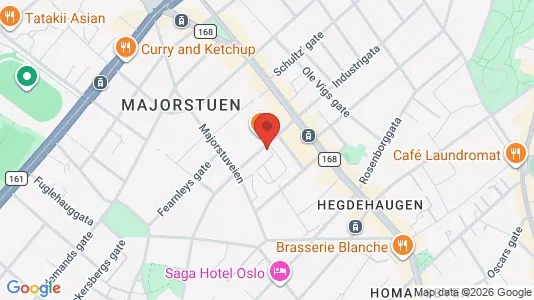Apartments for rent i Oslo Frogner - kort over placeringen