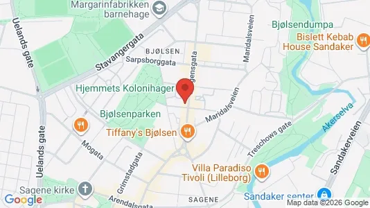 Apartments for rent i Oslo Sagene - kort over placeringen