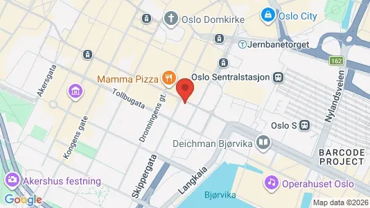 Rooms for rent i Oslo Sentrum - kort over placeringen