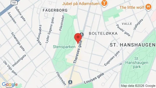 Rooms for rent i Oslo Frogner - kort over placeringen