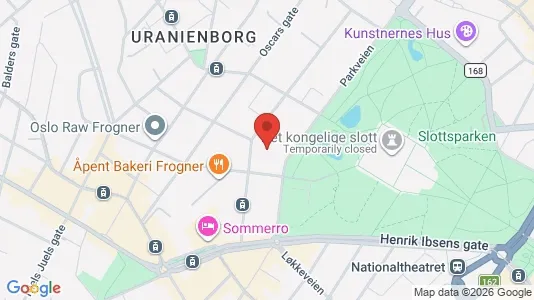 Apartments for rent i Oslo Frogner - kort over placeringen