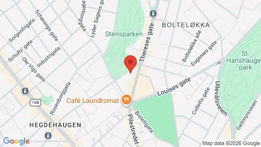 Rooms for rent i Oslo Frogner - kort over placeringen