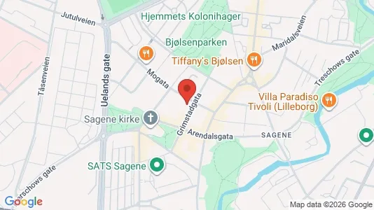 Apartments for rent i Oslo Sagene - kort over placeringen