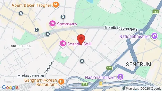Apartments for rent i Oslo Frogner - kort over placeringen