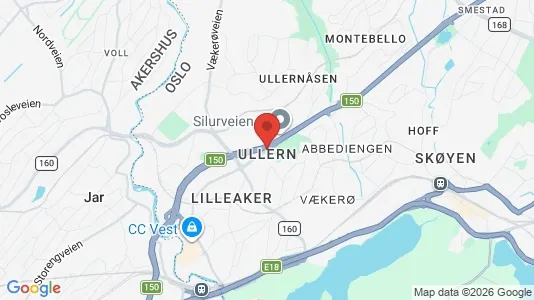 Houses for rent i Oslo Ullern - kort over placeringen
