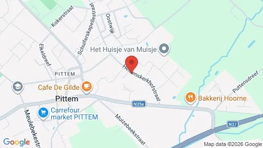 Apartments for rent i Pittem - kort over placeringen