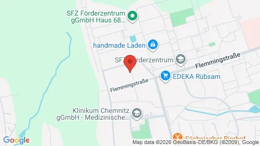 Apartments for rent i Chemnitz - kort over placeringen