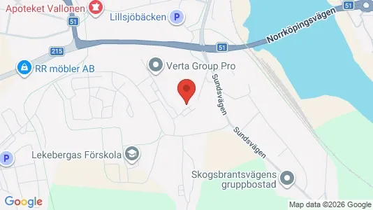 Rooms for rent i Finspång - kort over placeringen