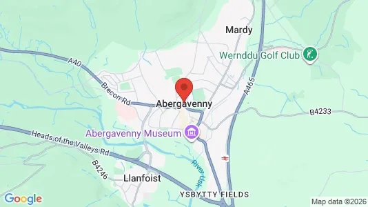 Houses for rent i Abergavenny - Gwent - kort over placeringen