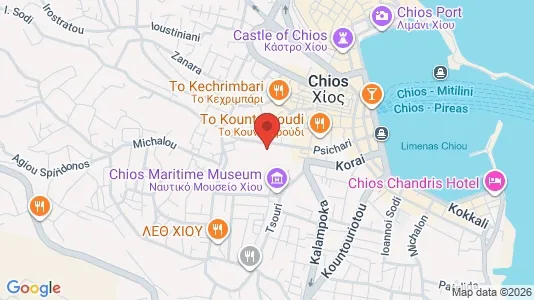 Apartments for rent i Chios - kort over placeringen