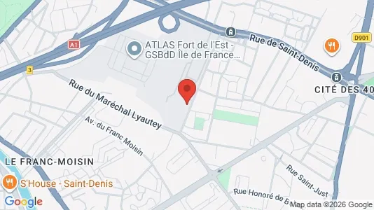 Apartments for rent i Saint-Denis - kort over placeringen