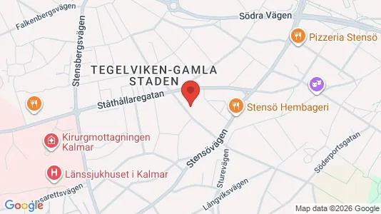 Apartments for rent i Kalmar - kort over placeringen