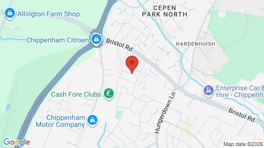 Apartments for rent i Chippenham - Wiltshire - kort over placeringen