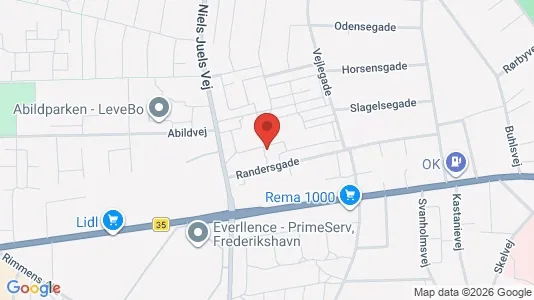 Apartments for rent i Frederikshavn - kort over placeringen