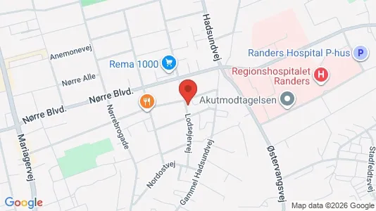 Apartments for rent i Randers C - kort over placeringen