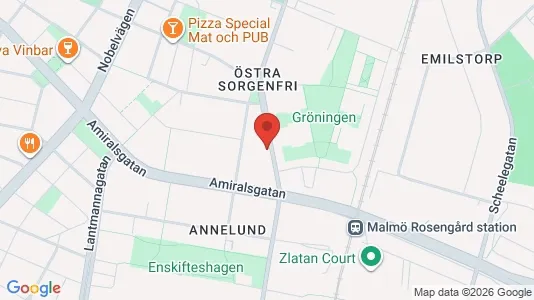 Apartments for rent i Malmö City - kort over placeringen