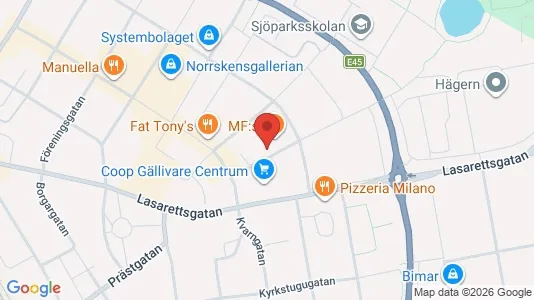 Apartments for rent i Gällivare - kort over placeringen