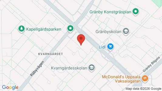 Apartments for rent i Uppsala - kort over placeringen