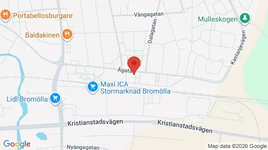 Apartments for rent i Bromölla - kort over placeringen