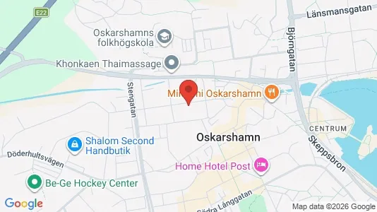 Apartments for rent i Oskarshamn - kort over placeringen