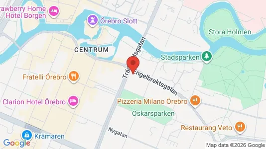 Apartments for rent i Örebro - kort over placeringen