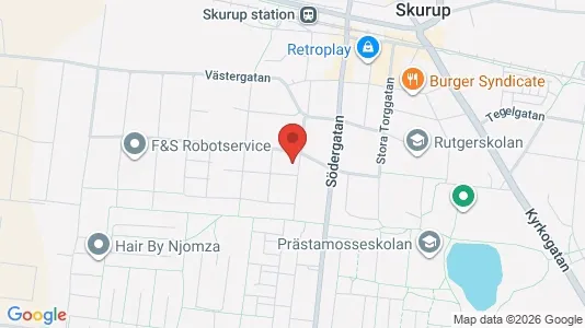 Apartments for rent i Skurup - kort over placeringen
