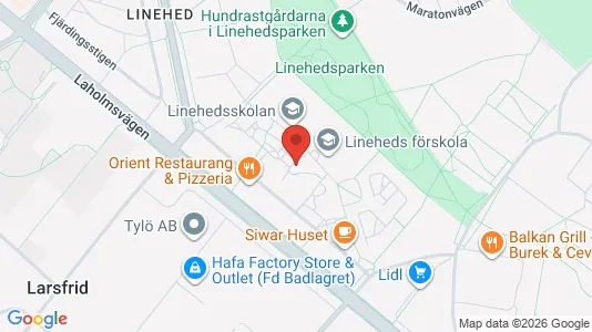 Apartments for rent i Halmstad - kort over placeringen
