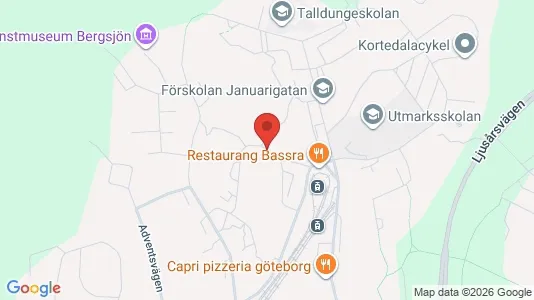 Apartments for rent i Gothenburg East - kort over placeringen