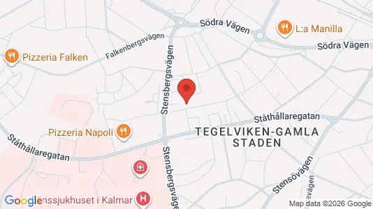 Apartments for rent i Kalmar - kort over placeringen